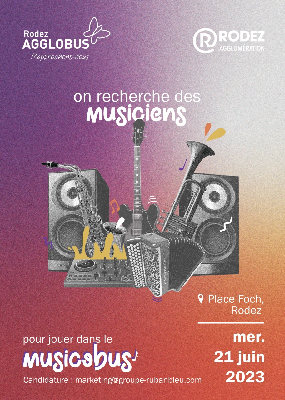 Venez jouer dans le Musicobus, Place Foch, le 21 Juin pour la fête de la musique !